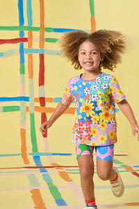 Gorman NZ - Patchy Floral Kids T-Shirt - multi