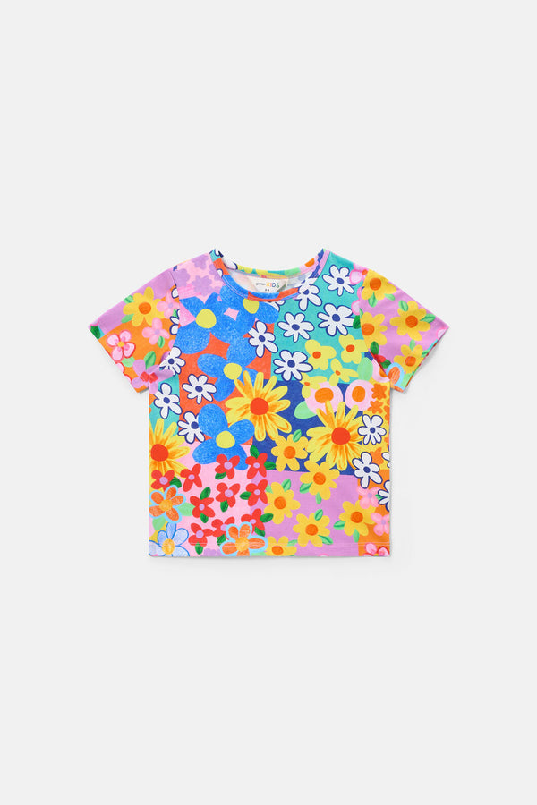 Gorman NZ - Patchy Floral Kids T-Shirt - multi