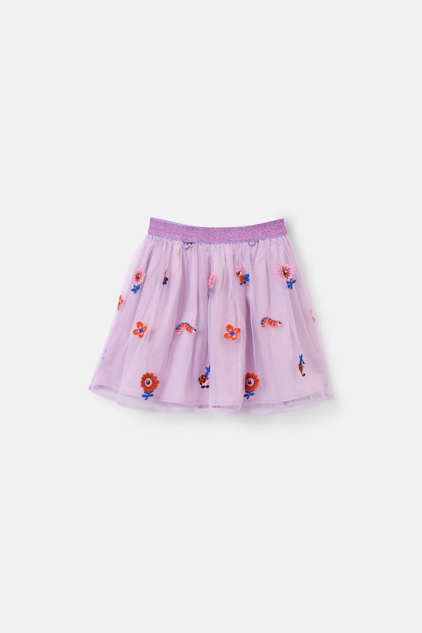 Gorman NZ - Hyper Embroidery Kids Skirt - lilac