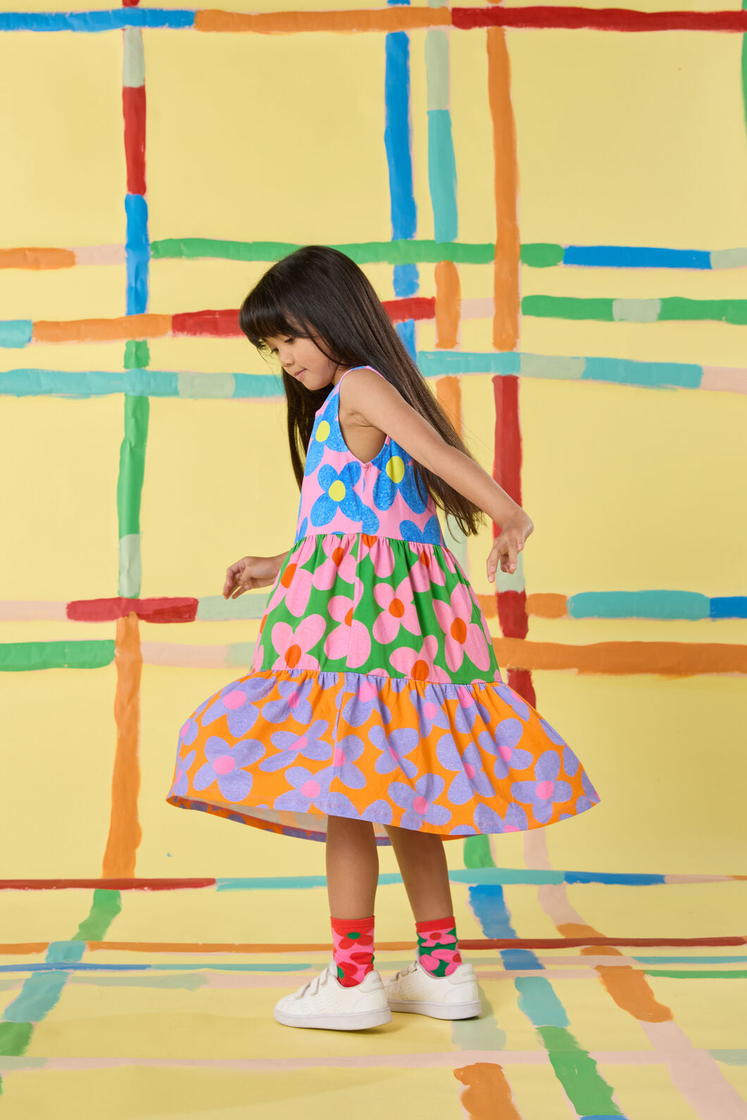 Gorman NZ - Spliced Floral Kids Dress - multi