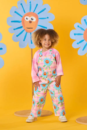 Gorman NZ - Walking Daisy Kids Overalls - pink