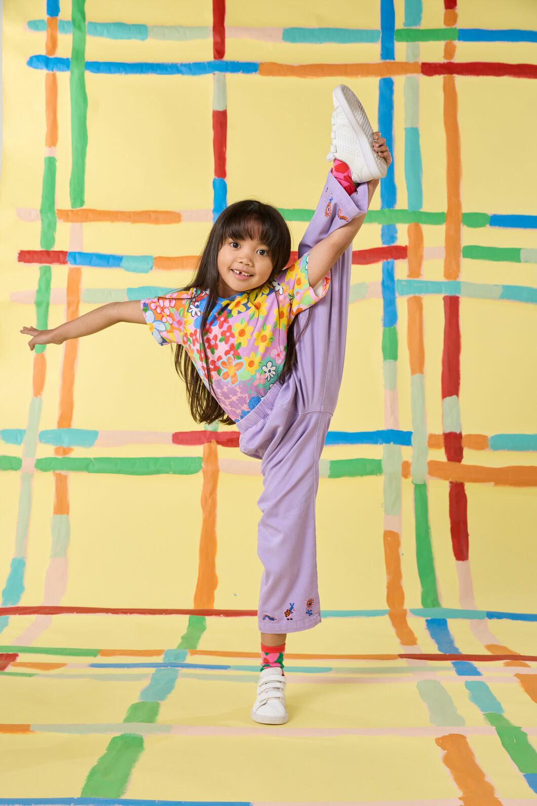 Gorman NZ - Hyper Embroidery Kids Pant - lilac