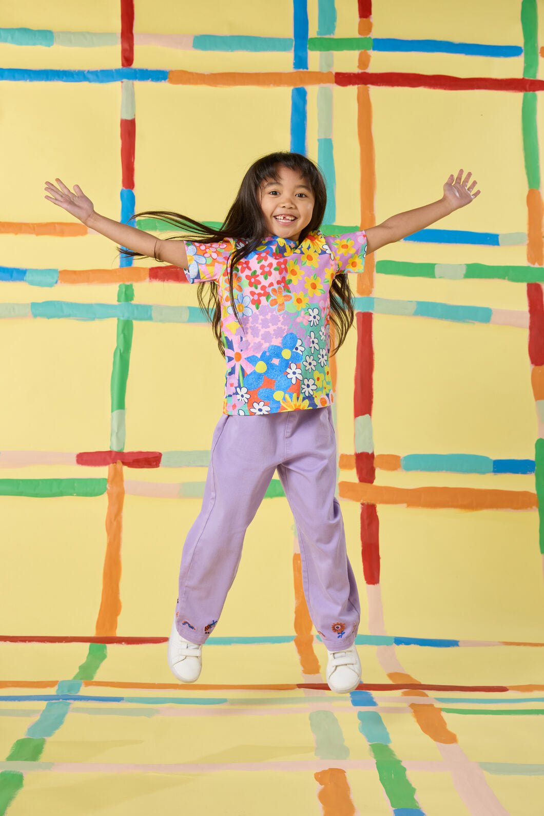 Gorman NZ - Hyper Embroidery Kids Pant - lilac
