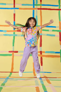 Gorman NZ - Hyper Embroidery Kids Pant - lilac