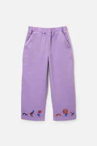 Gorman NZ - Hyper Embroidery Kids Pant - lilac