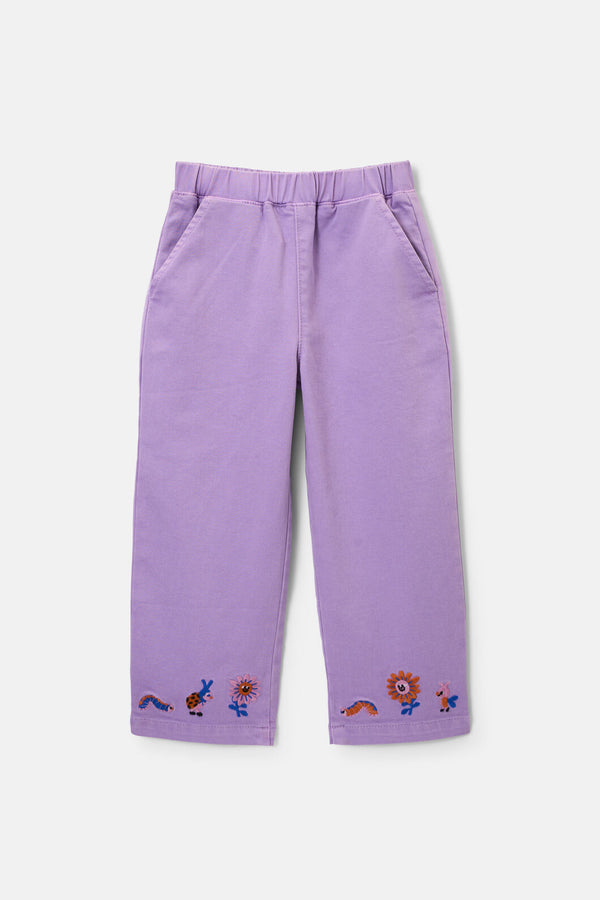 Gorman NZ - Hyper Embroidery Kids Pant - lilac