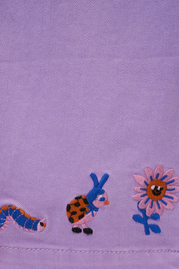 Gorman NZ - Hyper Embroidery Kids Pant - lilac