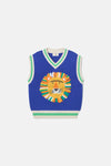 Gorman NZ - Sports Lion Kids Knit Vest - blue