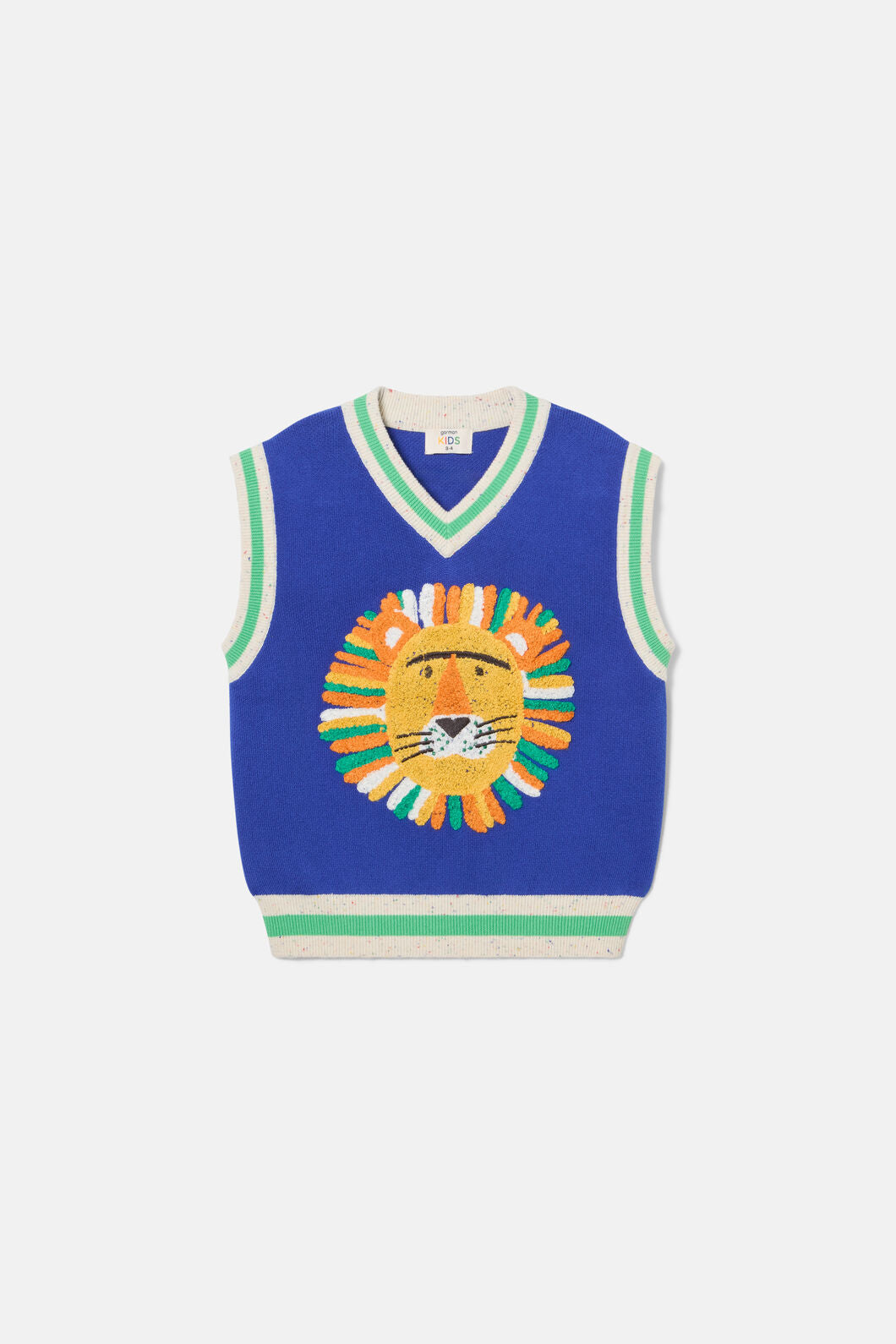 Gorman NZ - Sports Lion Kids Knit Vest - blue
