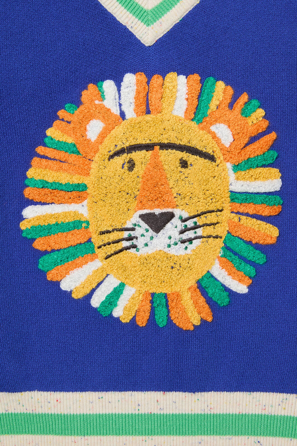 Gorman NZ - Sports Lion Kids Knit Vest - blue
