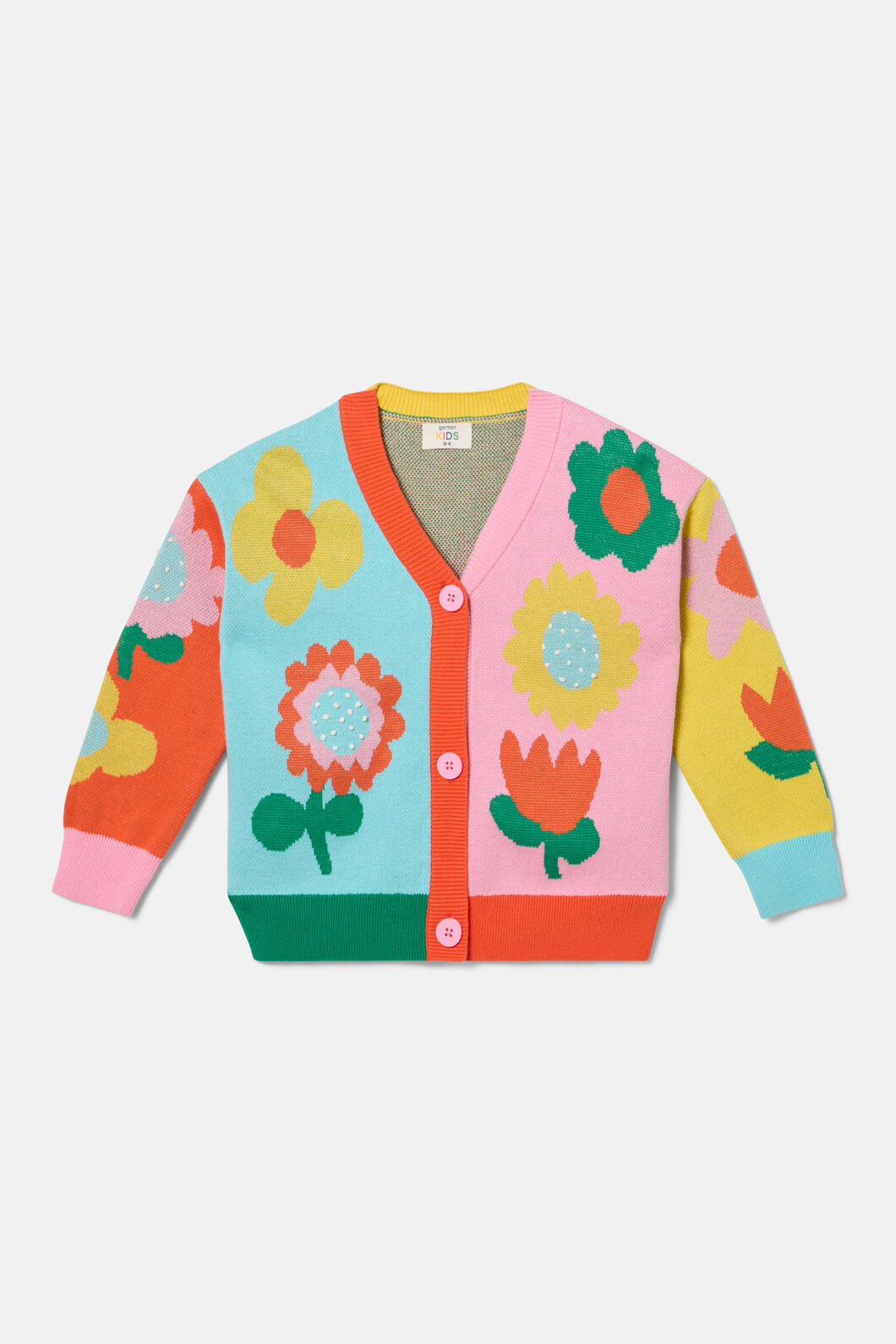 Gorman NZ - Geo Floral Kids Cardigan - multi