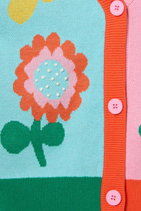 Gorman NZ - Geo Floral Kids Cardigan - multi