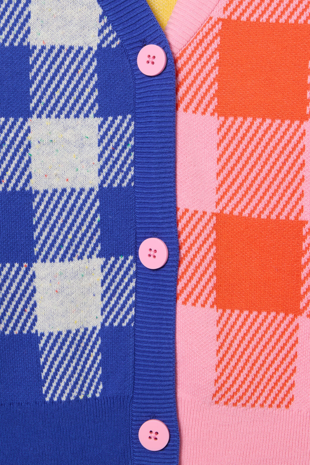 Gorman NZ - Gingham Splice Kids Cardigan - multi