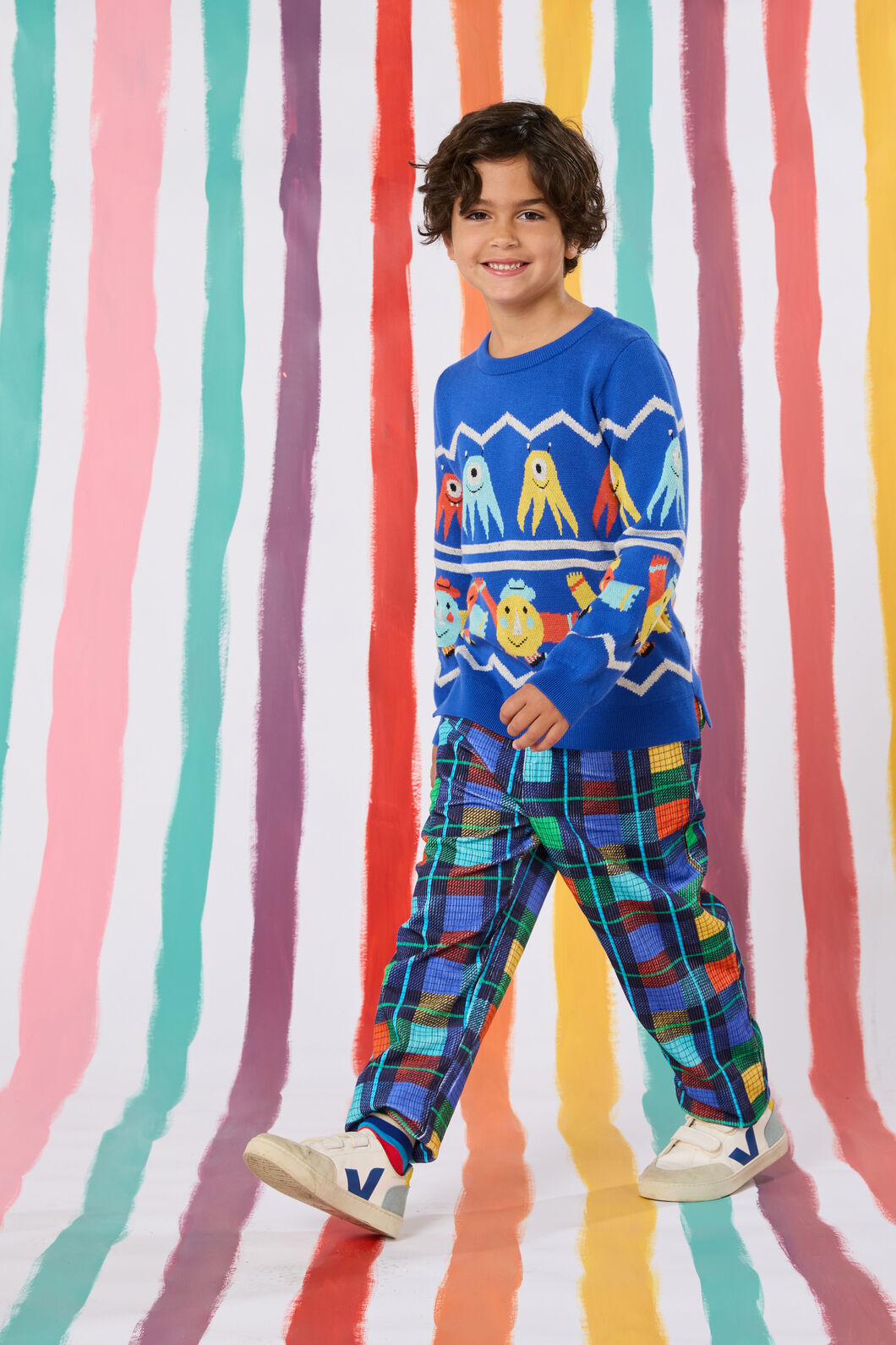 Gorman NZ - Monsters Play Kids Jumper - blue