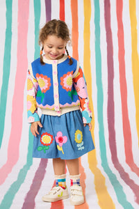 Gorman NZ - Floral Button Up Kids Vest - blue