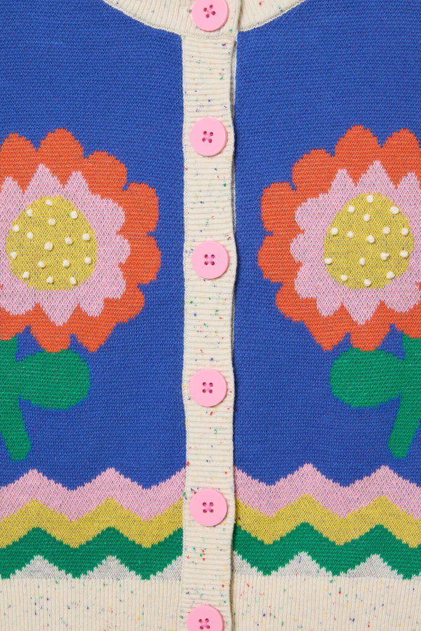 Gorman NZ - Floral Button Up Kids Vest - blue