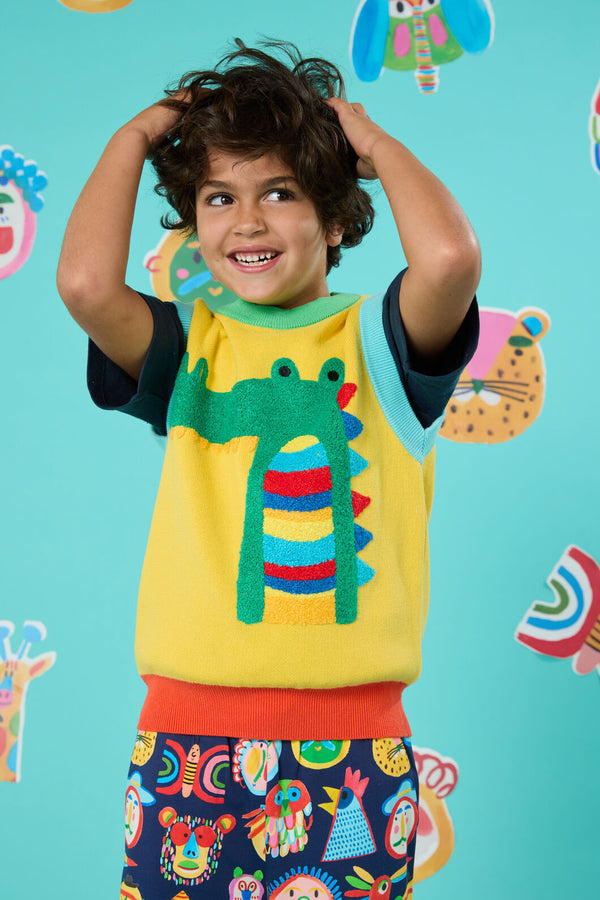 Gorman NZ - Crocco Kids Knit Vest - yellow