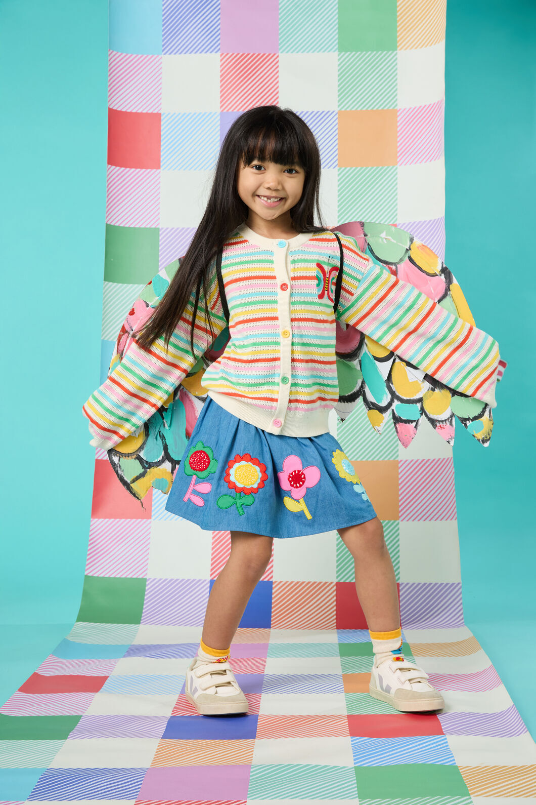 Gorman NZ - Butterfly Kids Cardigan - multi