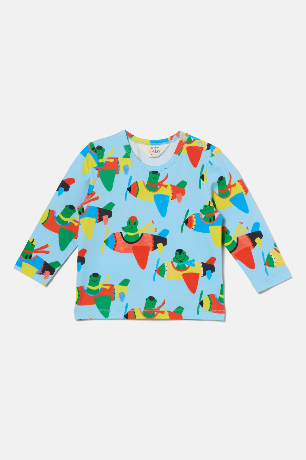 Gorman NZ - Flying Frogs Baby T-Shirt - blue