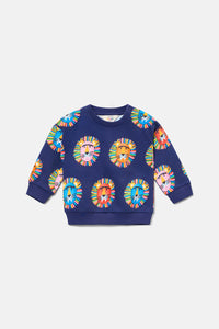 Gorman NZ - Lion Spot Baby Sweater - navy