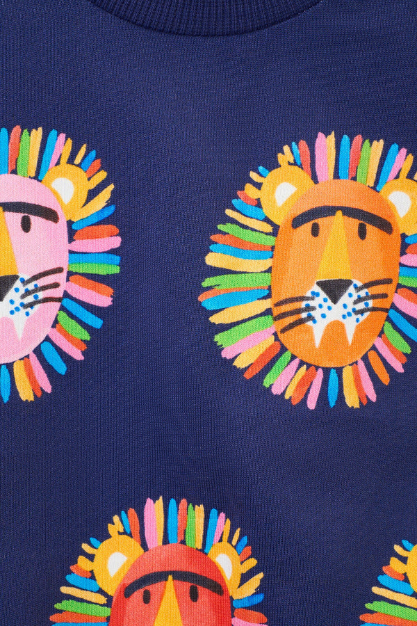 Gorman NZ - Lion Spot Baby Sweater - navy