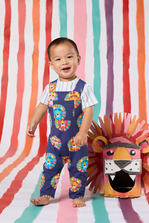 Gorman NZ - Lion Spot Baby Overalls - navy