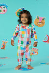 Gorman NZ - Rainbow Check Baby Overalls - multi