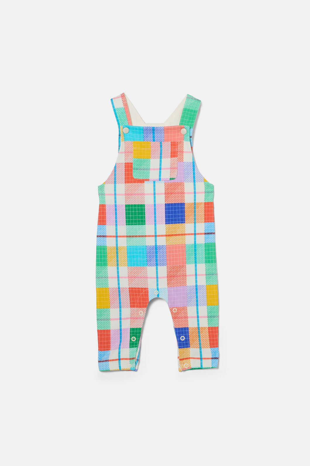 Gorman NZ - Rainbow Check Baby Overalls - multi