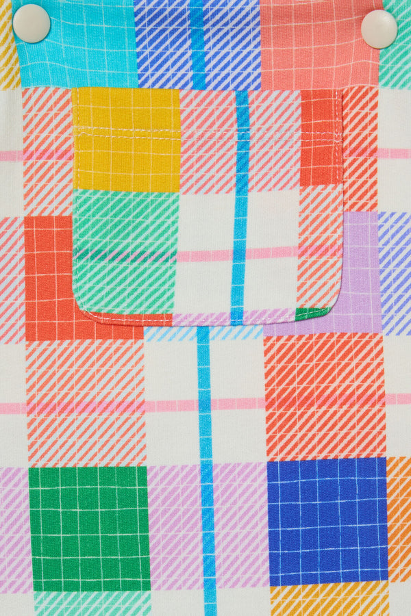 Gorman NZ - Rainbow Check Baby Overalls - multi