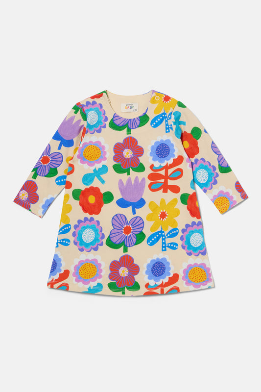 Gorman NZ - Geo Floral Baby Dress - cream