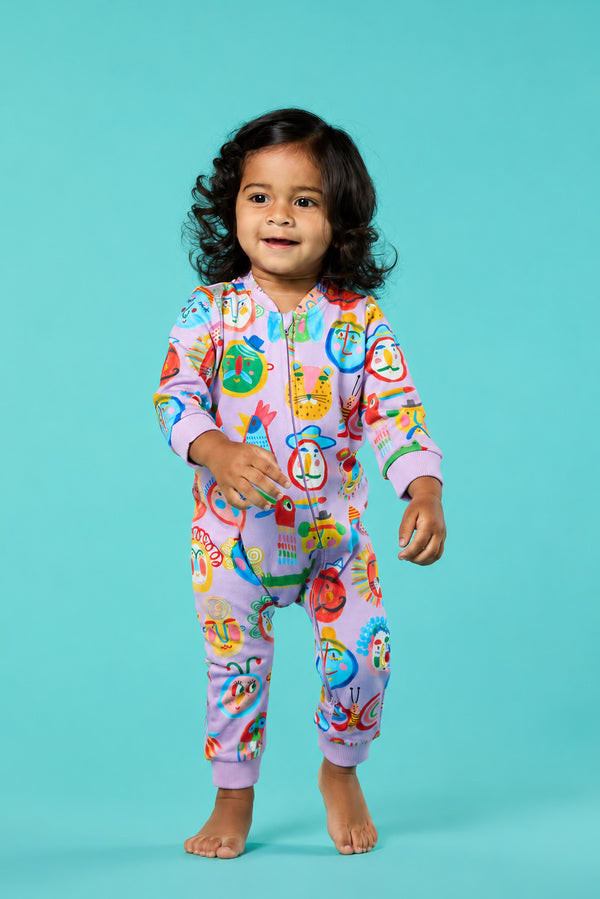 Gorman NZ - Gallery Baby Onesie - lilac
