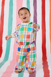 Gorman NZ - Rainbow Check Baby Sweater - multi