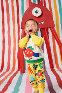 Gorman NZ - Happy Monster Baby Sweater - multi