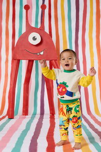 Gorman NZ - Happy Monster Baby Sweater - multi