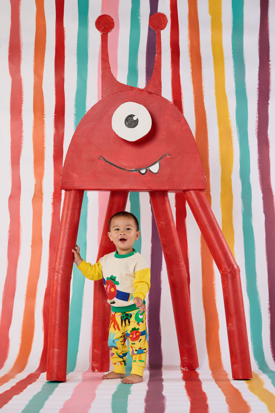 Gorman NZ - Happy Monster Baby Sweater - multi
