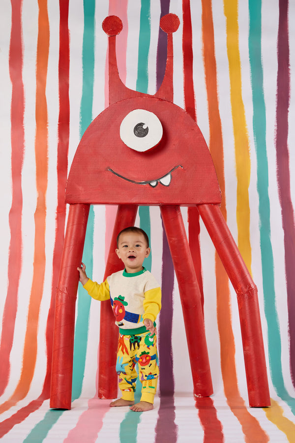 Gorman NZ - Happy Monster Baby Sweater - multi