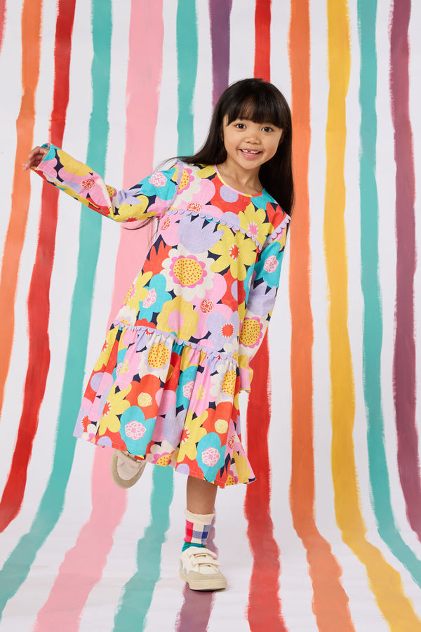 Gorman NZ - Geo Floral Kids Dress - multi
