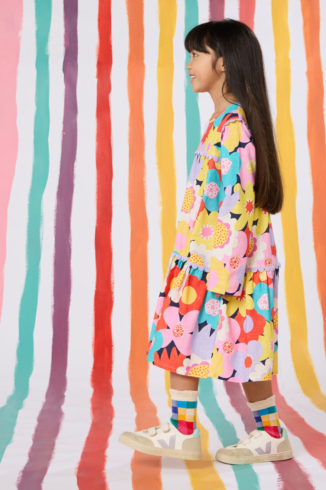 Gorman NZ - Geo Floral Kids Dress - multi