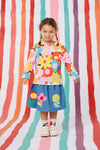 Gorman NZ - Geo Floral Kids L/S T-Shirt - multi