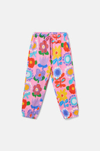Gorman NZ - Geo Floral Kids Track Pant - pink