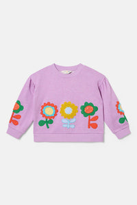 Gorman NZ - Applique Floral Kids Sweater - pink