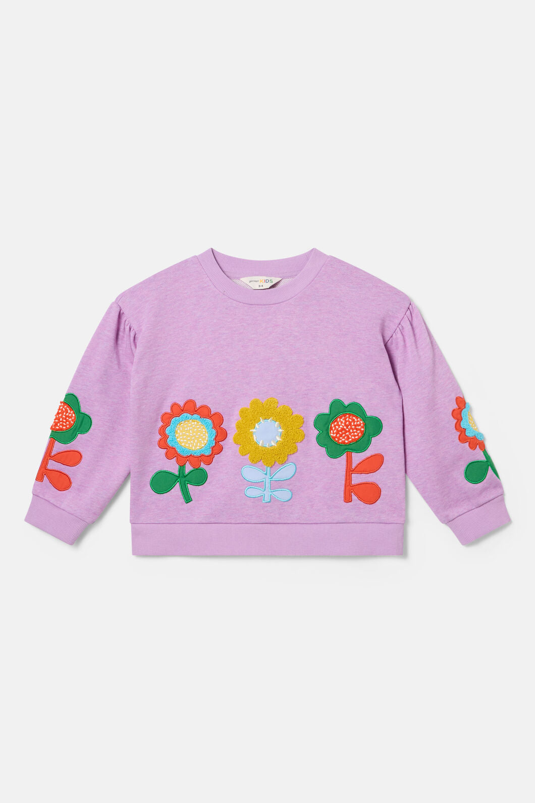 Gorman NZ - Applique Floral Kids Sweater - pink