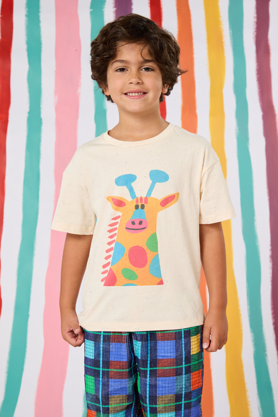 Gorman NZ - Giraffe Kids T-Shirt - cream