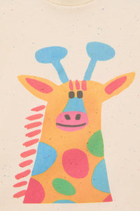 Gorman NZ - Giraffe Kids T-Shirt - cream