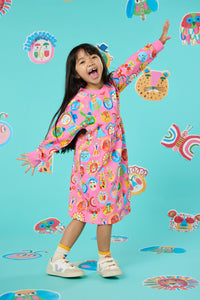 Gorman NZ - Gallery Kids Raglan Dress - pink