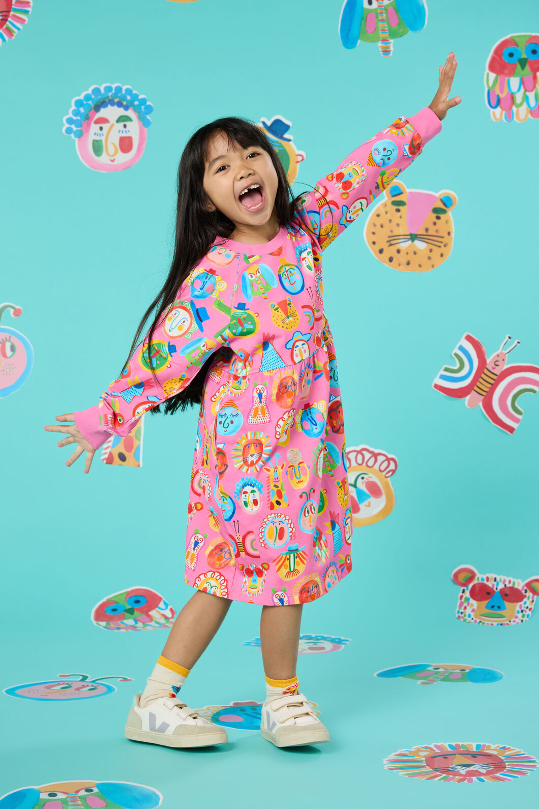 Gorman NZ - Gallery Kids Raglan Dress - pink