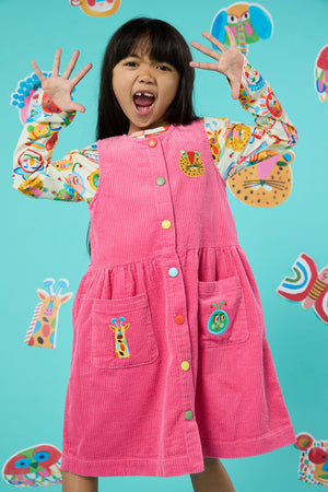 Gorman NZ - Gallery Kids Cord Pini Dress - pink