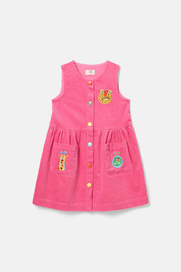 Gorman NZ - Gallery Kids Cord Pini Dress - pink