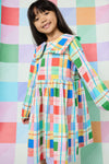 Gorman NZ - Rainbow Check Kids Dress - multi