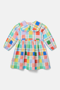 Gorman NZ - Rainbow Check Kids Dress - multi